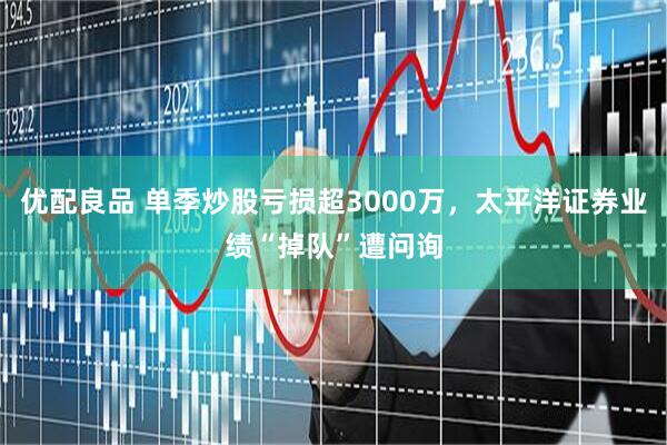 优配良品 单季炒股亏损超3000万，太平洋证券业绩“掉队”遭问询